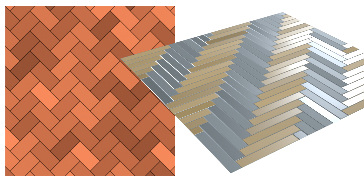 Procedural Herringbone Tiles preview image 3